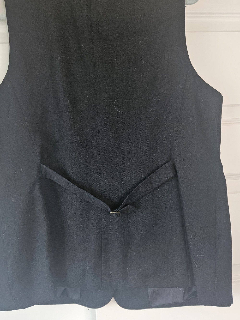 Saville by Rena Rowan Black Tailored Vest with Button Front - Picture 3 of 8